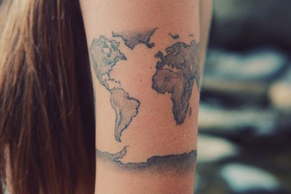 Map Tattoo Designs