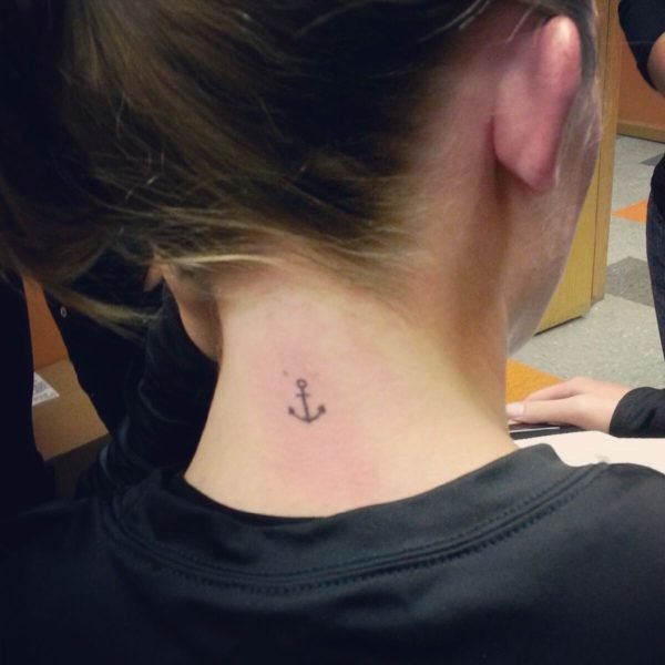 Neck Tattoo.