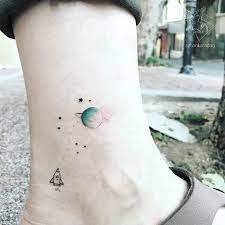 Planet Tattoo For Ankle6