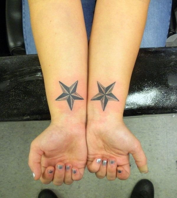 Wrist Star Tattoo.