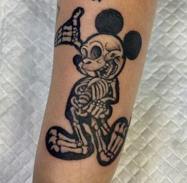 Ornamental Mickey Mouse Tattoo