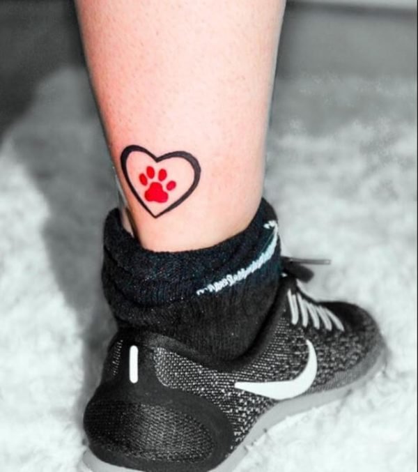 Paw Pew Print Tattoo