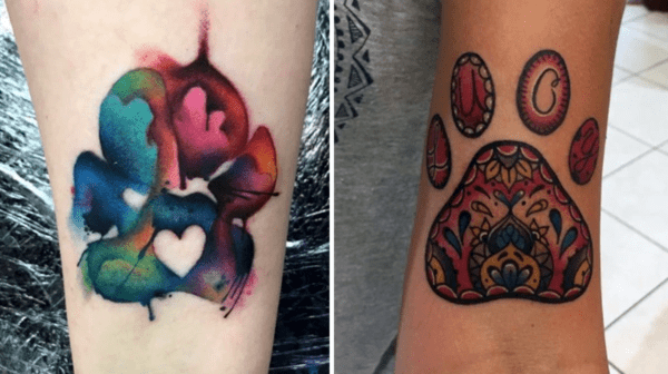 Pawprint Tatoos