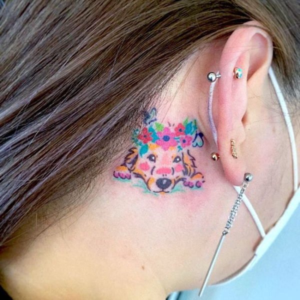 27 Cute Animal Ear Tattoos
