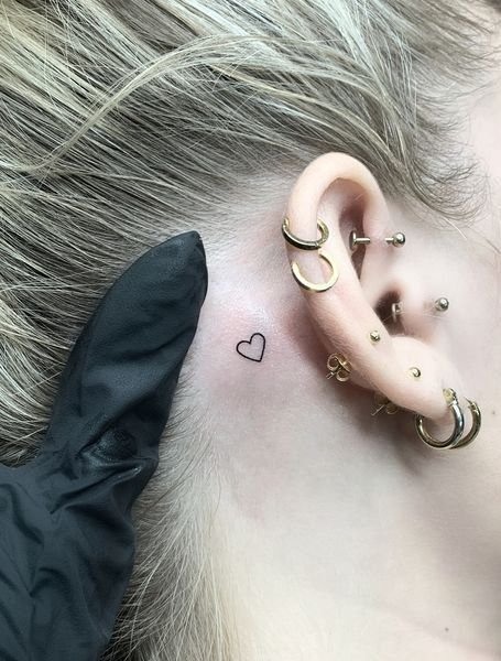 Behind The Ear Tattoo