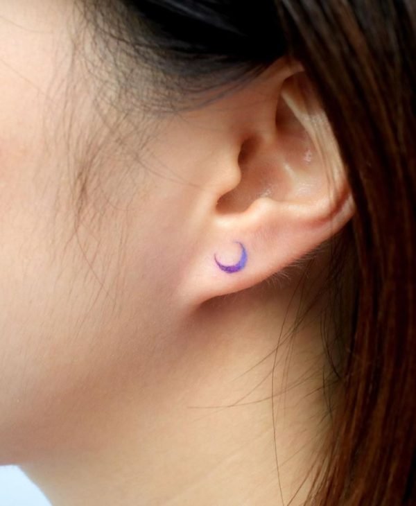 Tiny Moon Tattoo