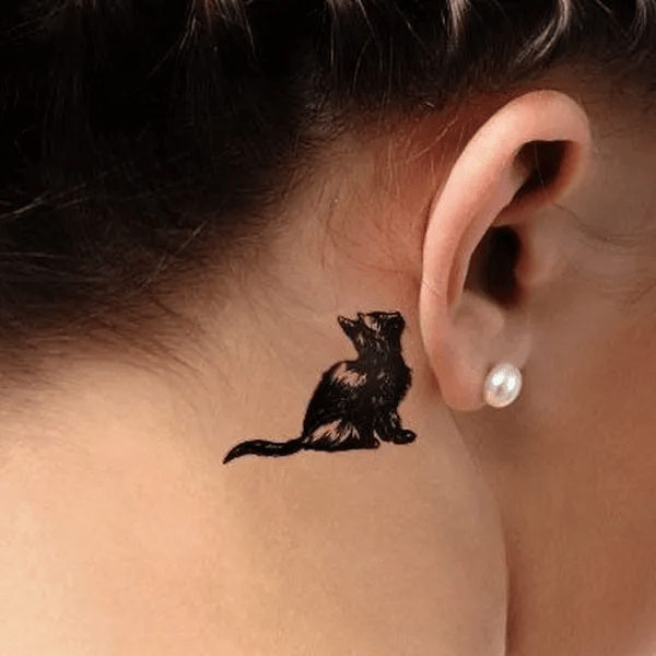 30 Adorable Cat Ear Tattoos