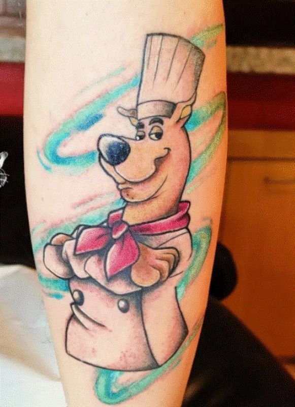 Chef Scooby Doo Tattoo