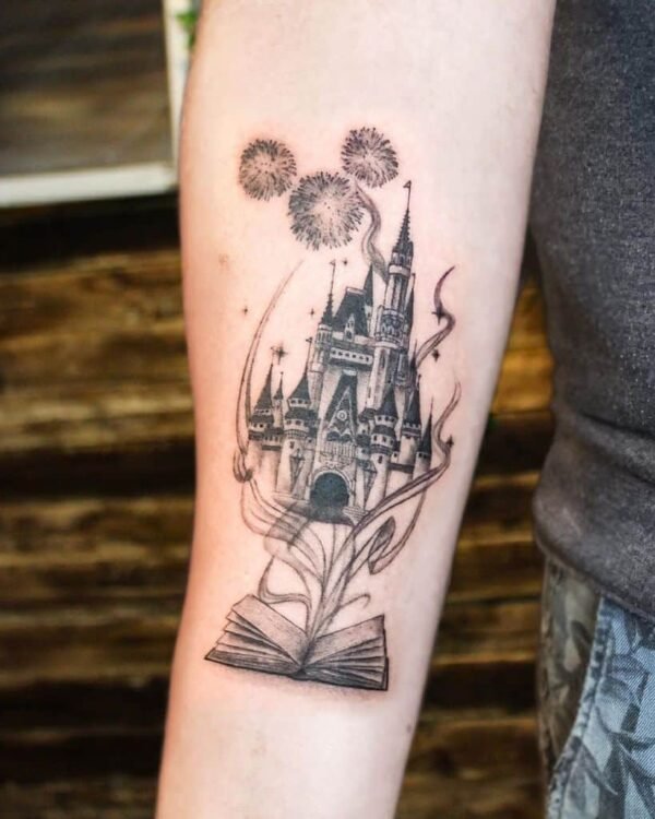 Small Disney Castle Tattoo