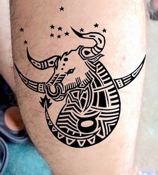 Tribal Bull Tattoo