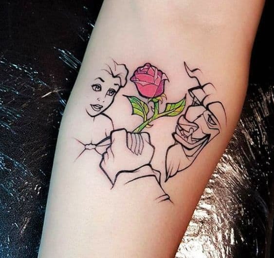 Beauty And The Beast Tattoo