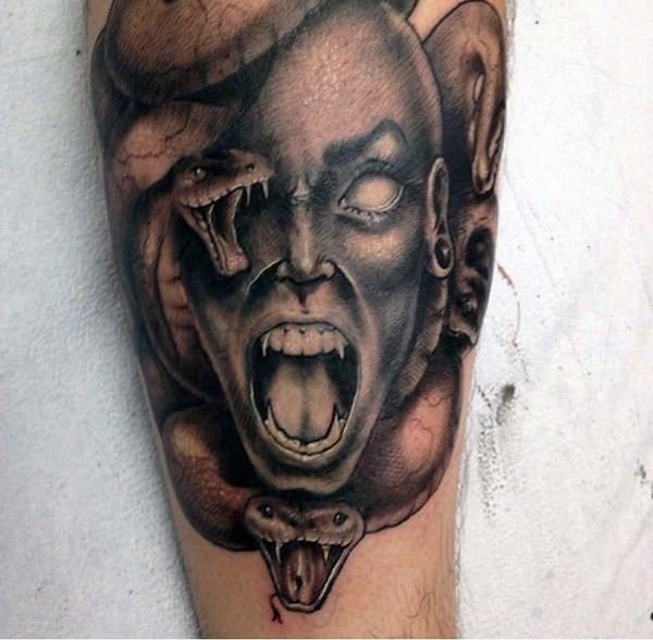 Medusa Snake Tattoo