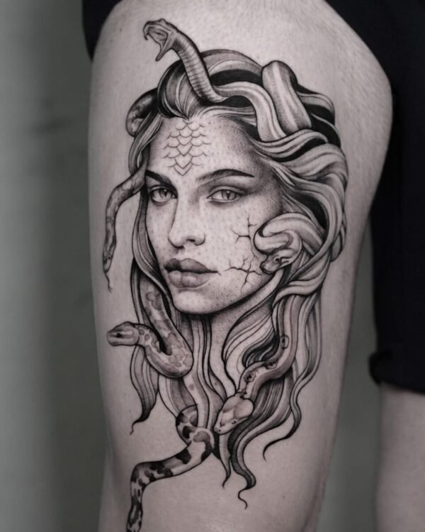 Medusa Tattoo Realistic Eva Mad