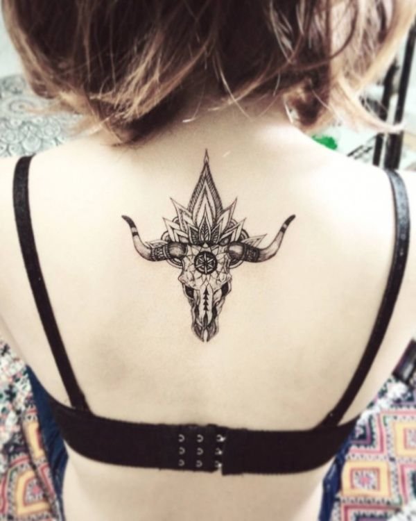 Taurus Zodiac Symbol Tattoo