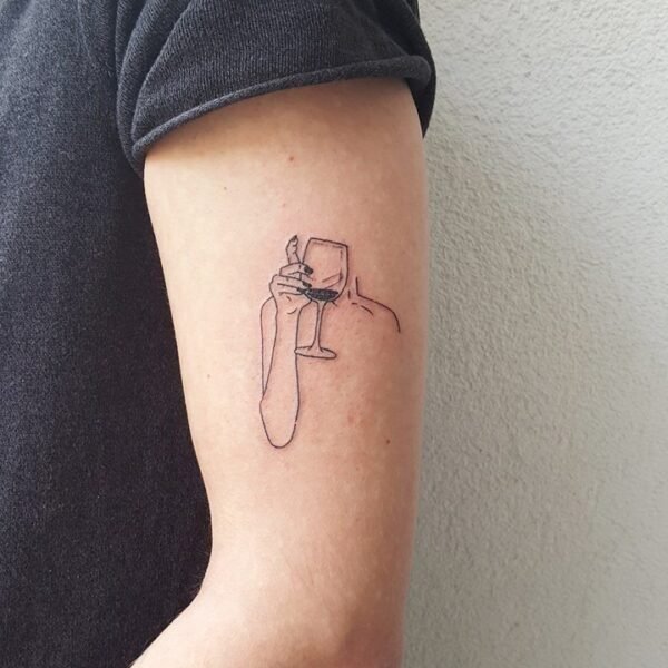 Wine Glass Tattoo