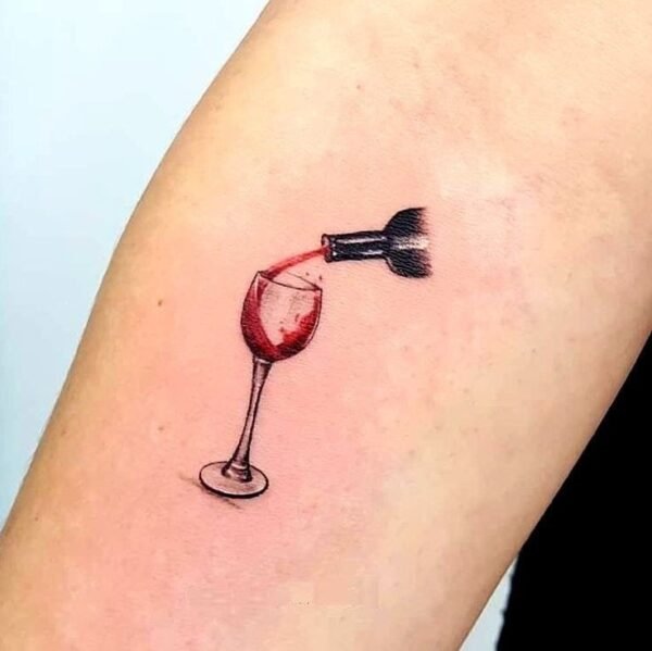 Wine Glass Tattoo
