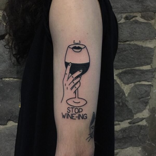 Wine Tattoo 2