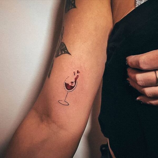 Wine Tattoo Design