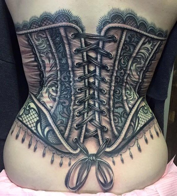 Corset Back Tattoo