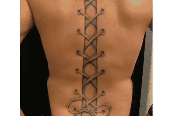 Back Corset Tattoo