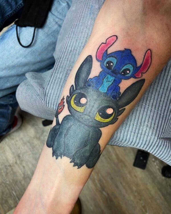 Stitch Cute Tattoo